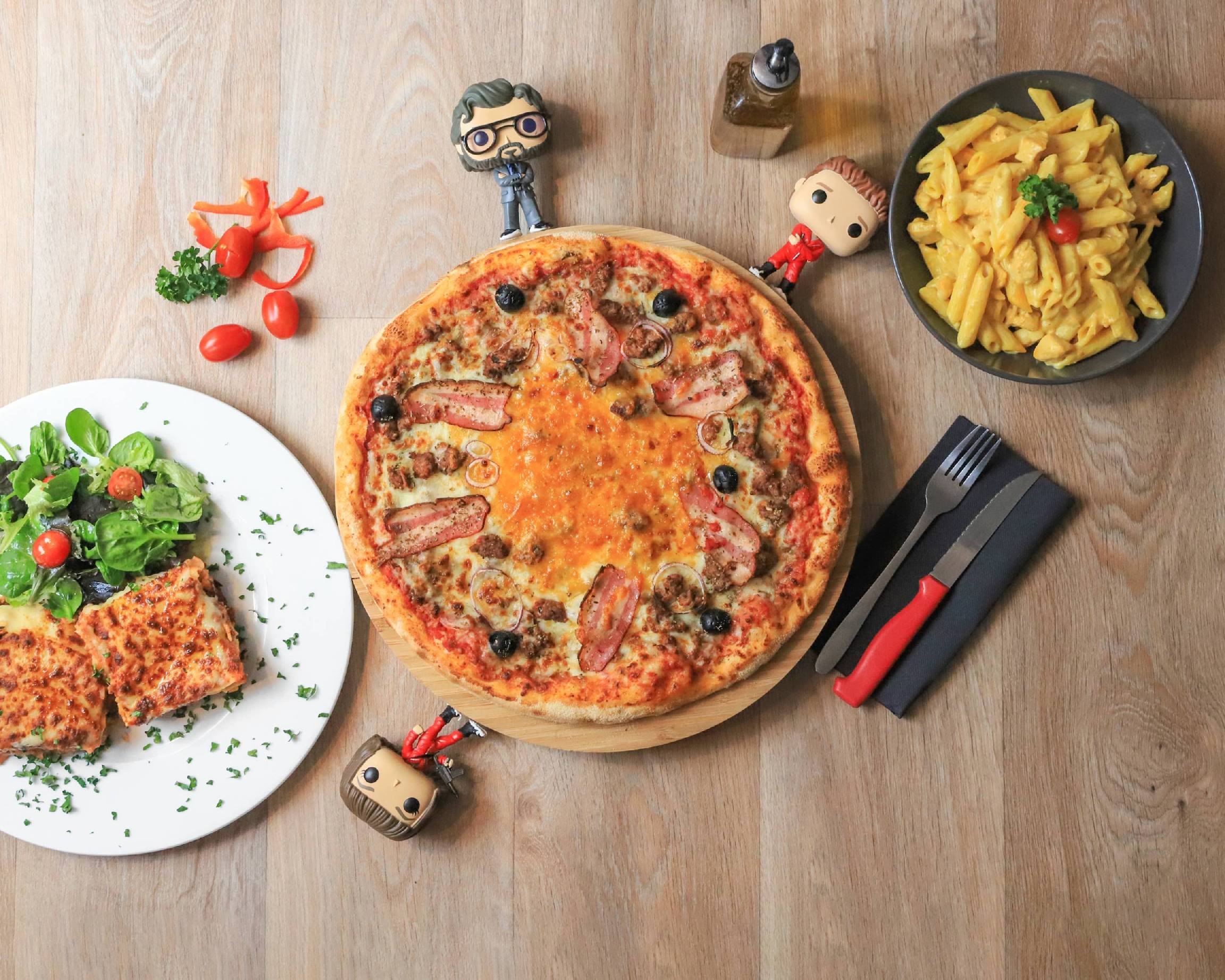 tablier de cuisine Pizza-Addict blanc – L'atelier Suisse