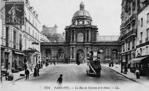 Le Café Tournon au début du siècle.